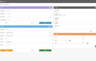 Dashboard build on Webix UI Framework