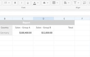 Webix SpreadSheet JavaScript UI Widget screenshot 1
