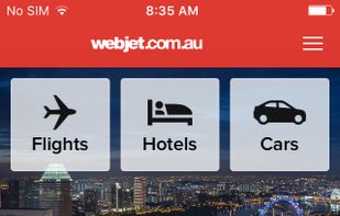 Webjet screenshot 1