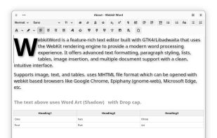 WebkitWord screenshot 1