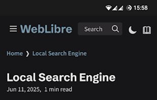 WebLibre screenshot 1