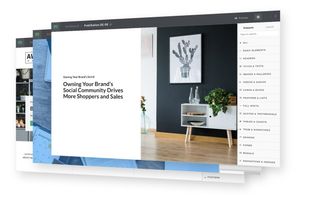 No-code editor with drag-and-drop snippet library, building a branded cover page in real time.