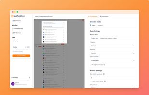 Create visual monitor page