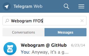 Webogram screenshot 1