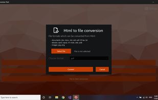 Webpage Conversion Tool screenshot 1