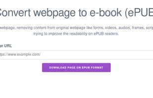 Webpage to ePUB screenshot 1