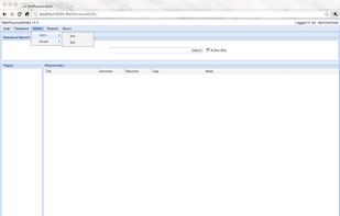 WebPasswordSafe screenshot 1