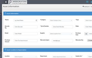 Webscreations FAMS  - Asset Allocation