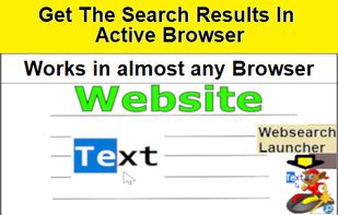 google search results in active browser