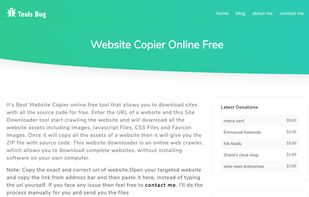 Website Copier Online Free screenshot 1