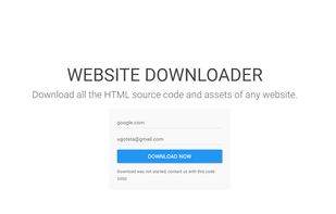 Website Downloader screenshot 1