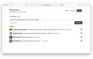 Website Hunt screenshot 1