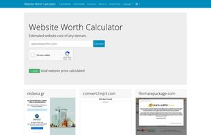 Website Worth Calculator screenshot 1