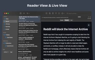 Reader View & Live View