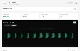 WebsitePulse.io screenshot 1