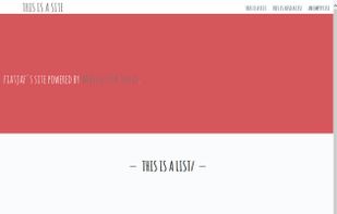 An example website with the Festively theme.