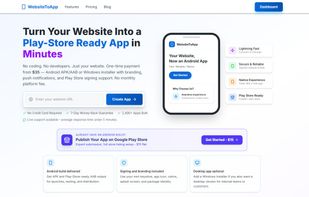 WebsiteToApp screenshot 1