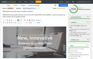 Webtexttool screenshot 1