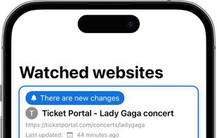 WebWatch screenshot 1