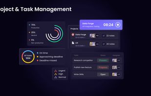 Project & Task Management feature lets you plan, assign, and track work across projects and tasks in one place. Ideal for organizing team workloads, keeping deadlines on track, and giving everyone clear visibility into what to do next.