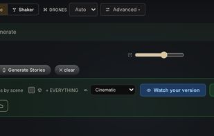 Generate a teaser, short or long film and open it in your editor