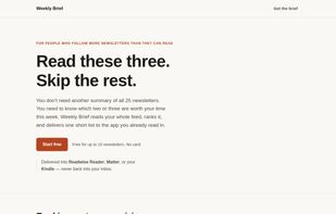 Weekly Brief screenshot 1