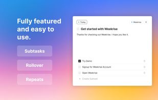 Weekrise screenshot 2