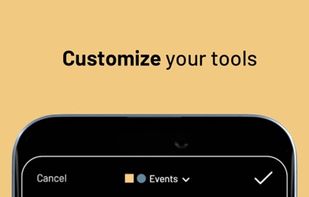 Set event duration with a slider