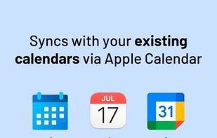 Privacy first: syncs with your Apple account and does not store your data.