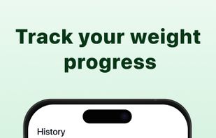 Track your weight journey with clear progress insights. See how your numbers change over time and stay motivated.