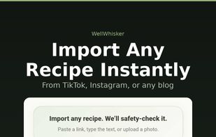 Import Any Recipe Instantly