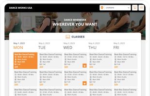 Dance Online Booking Management Software