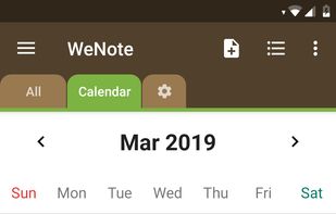 Calendar and reminders