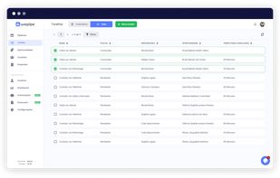 Upload spreadsheets, excel files or use our API to import data.