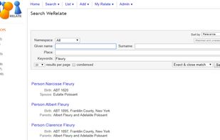 WeRelate screenshot 1