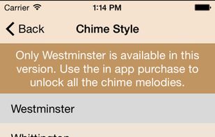 Westminster Chimes Lite screenshot 1