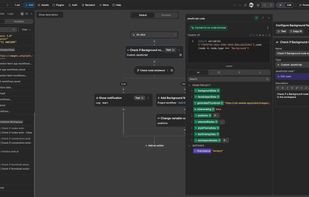WeWeb's workflow editor