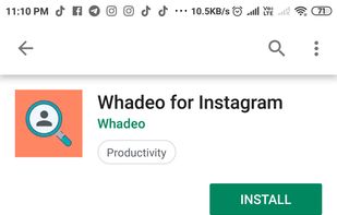 Whadeo for instagram screenshot 1