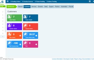 Customers Dashboard for Admin