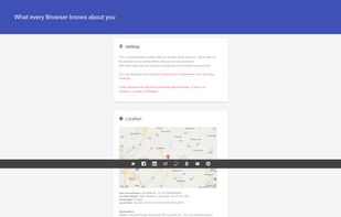 What every Browser knows about you screenshot 1