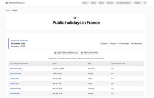 WhatNextHoliday screenshot 1