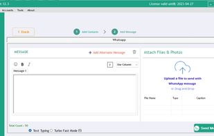 Add message, photos, and videos
