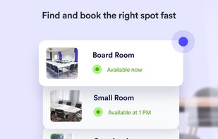Find and book the right spot fast