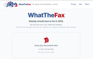 WhatTheFax Main Page
