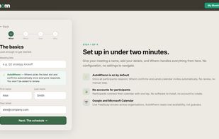 Create a meeting in minutes. Add a title, set the window, and invite participants.