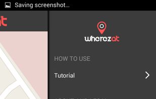 Wherezat App Navigational page