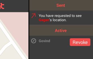 Wherezat App Invite confirmation page