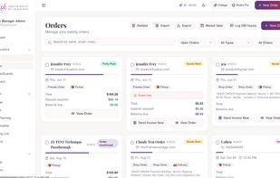 Organize customer orders, monitor order statuses, and manage upcoming cake and bakery projects.