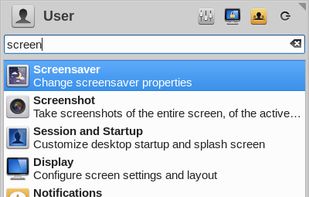Whisker menu screenshot 1
