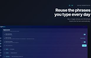Voice shortcuts: reusable snippets and phrases you insert by voice